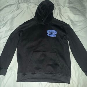 Amazon Black Hoodie with Blue Logo
